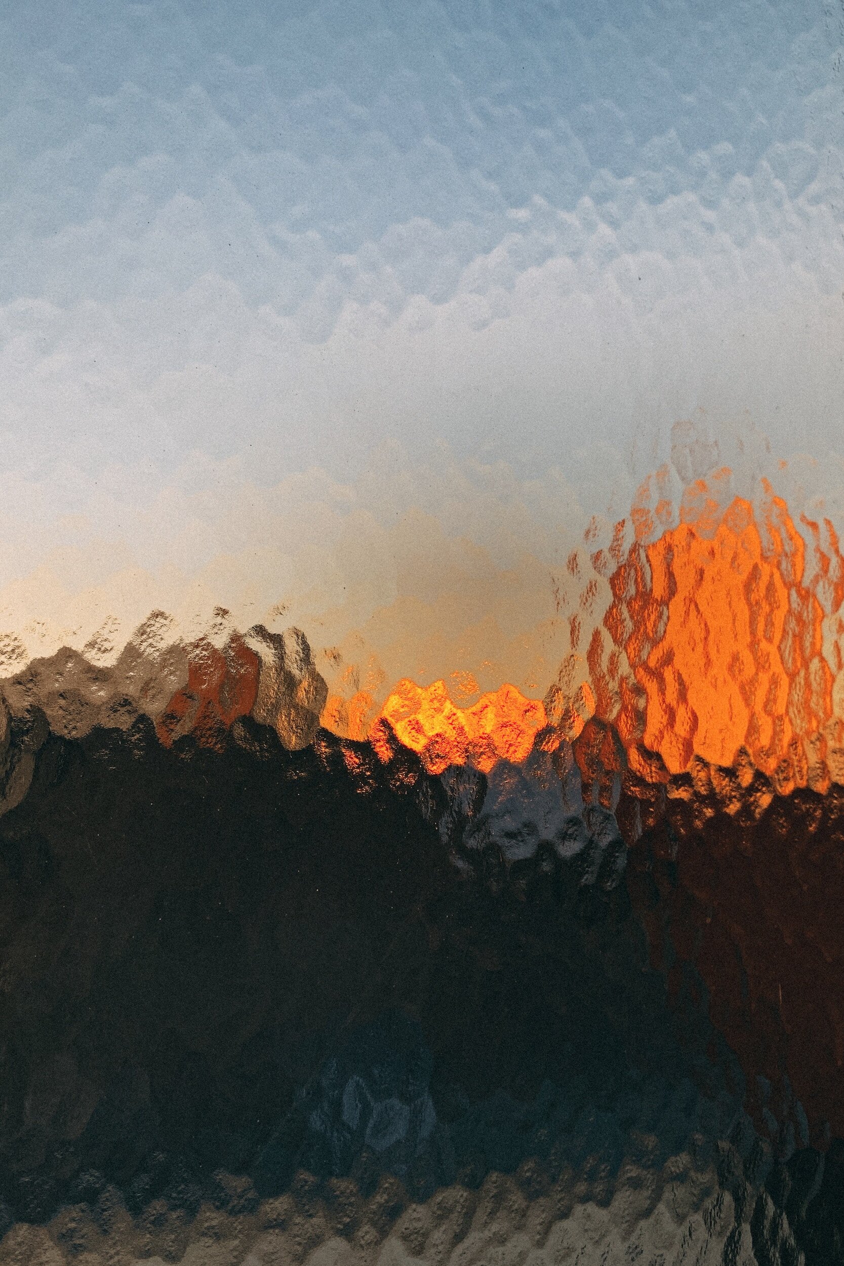 Textured art glass — original website photograph